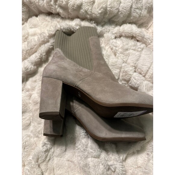 Vionic Womens Perk Kaylee Ankle Boots 10 Suede Knit Heel - Picture 7 of 11